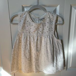 Black swan tank top. Broderick anglaise. Size L fits like a s/m.